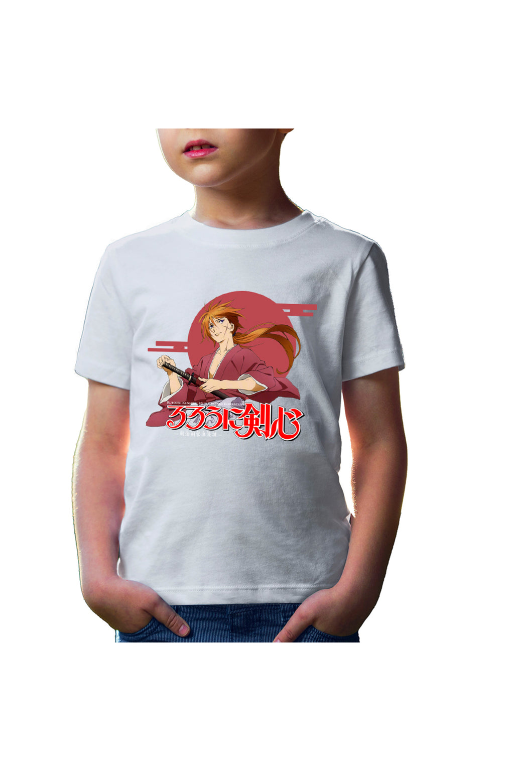 Tricou copii Rurouni Kenshin Japan Sun Samurai Kenji