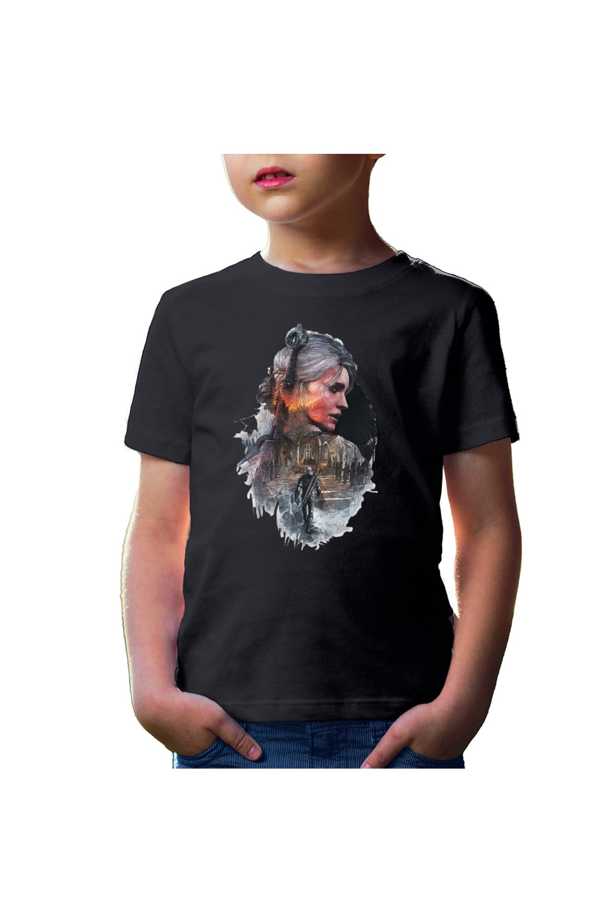Tricou copii The Witcher Wild Hunt Monster Slayer Steam