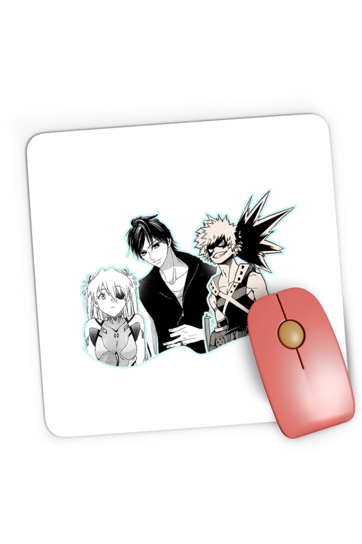 Mousepad Gaming LDK Neon Genesis Evanghelion My Hero Academia, 21x19 cm