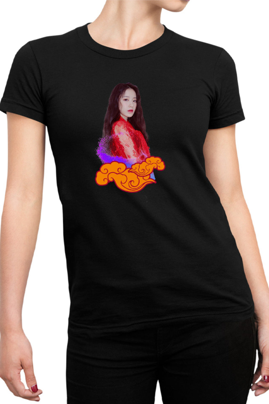 Tricou dama I-DLE Clouds Gorgeous Woman Singer Talent