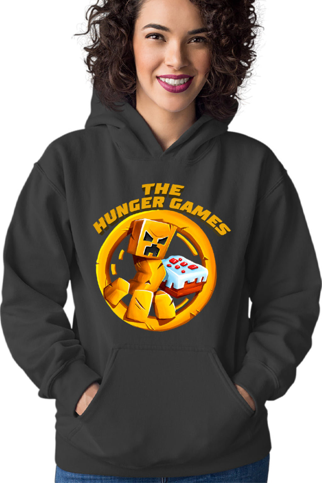 Hanorac dama The Hunger Games Minecraft Logo Cake Creeper