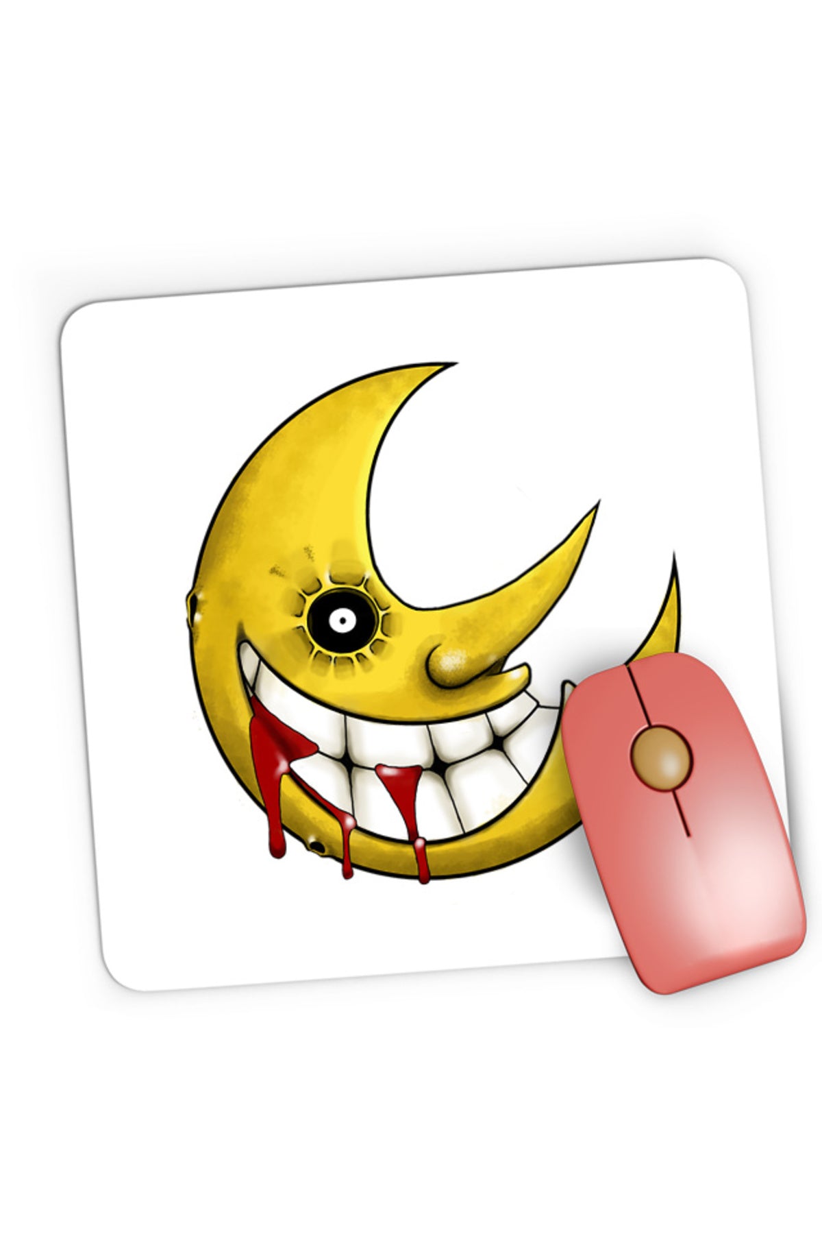 Mousepad Gaming Soul Eater Moon Smile Blood Horror, 21x19 cm
