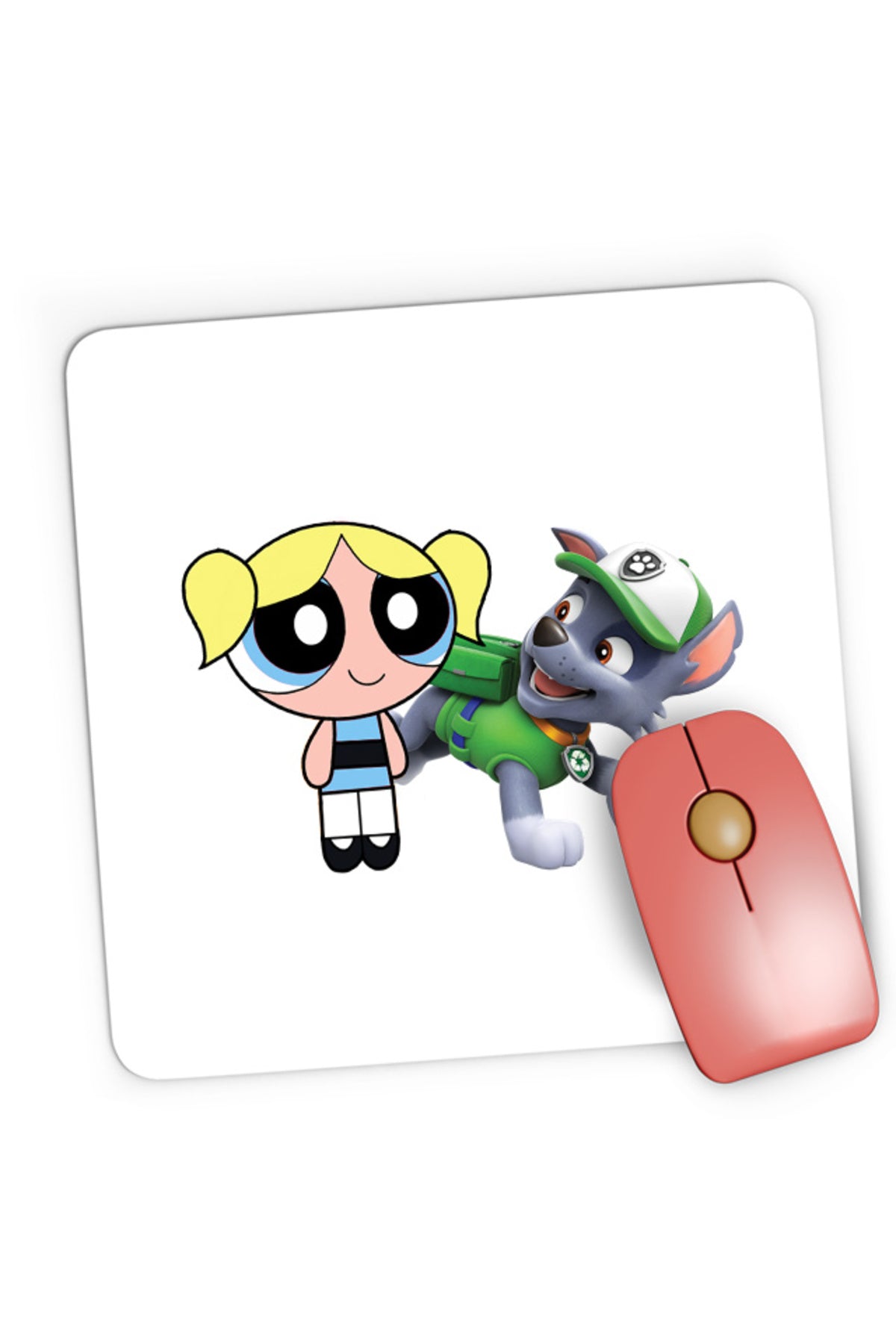 Mousepad Gaming The Powerpuff Girls Bubble Paw Patrol Happy, 21x19 cm