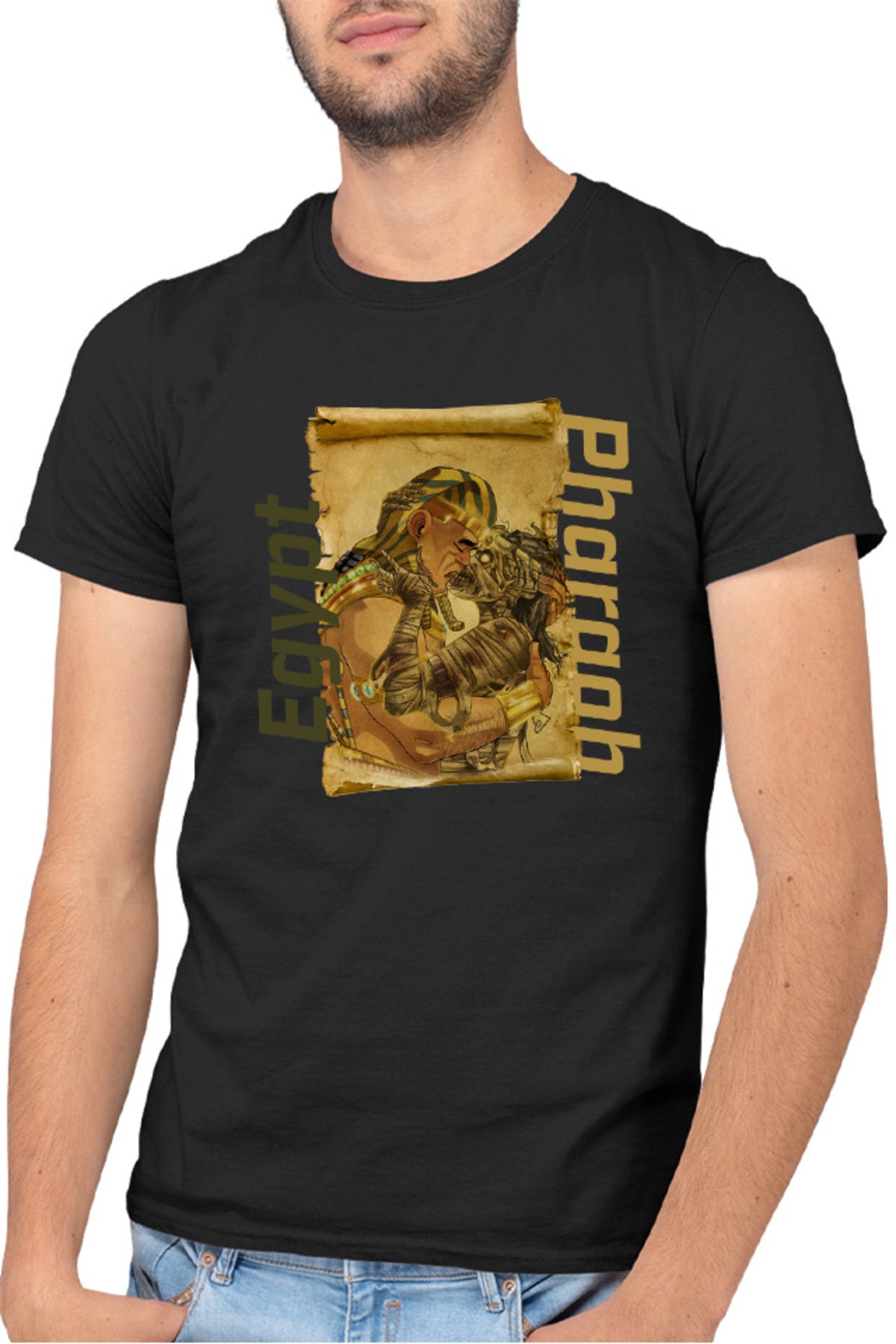 Tricou barbati NFT XOXO Egypt Love Sand Pyramid Pharaoh