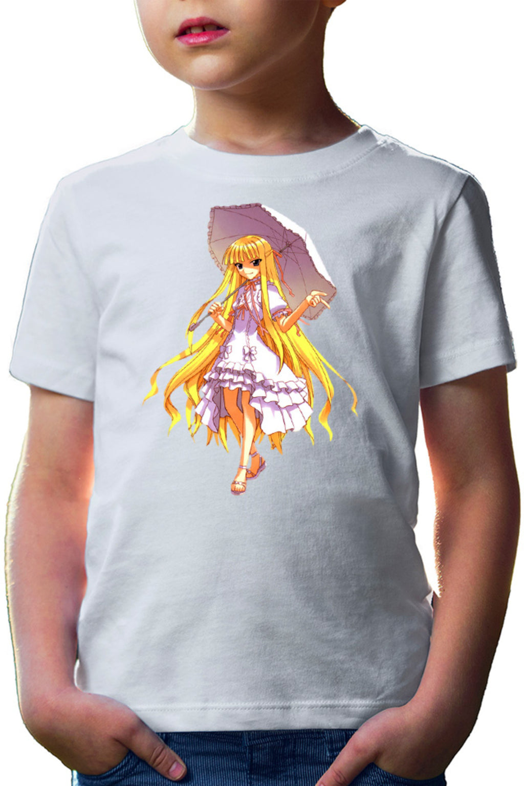 Tricou copii UQ Holder McDowell Cute Anime Girl Action Blonde