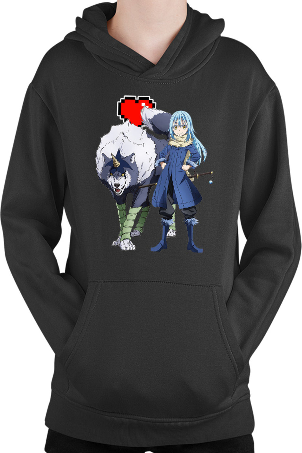 Hanorac copii TenSura Slime Isekai Rinmuru Ranga Minecraft Heart