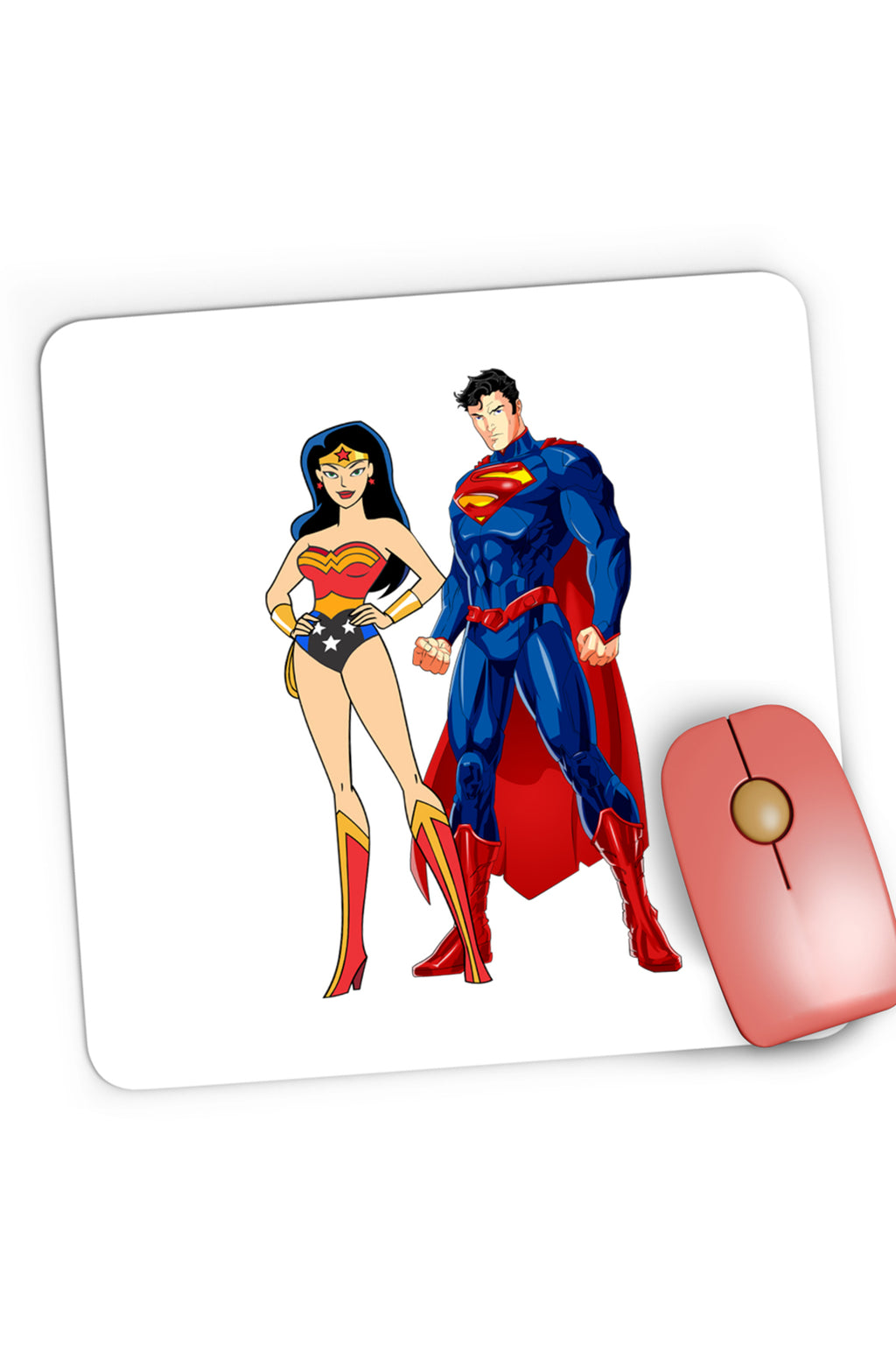 Mousepad Gaming Superman Wonder Woman Superwoman Girl Power, 21x19 cm