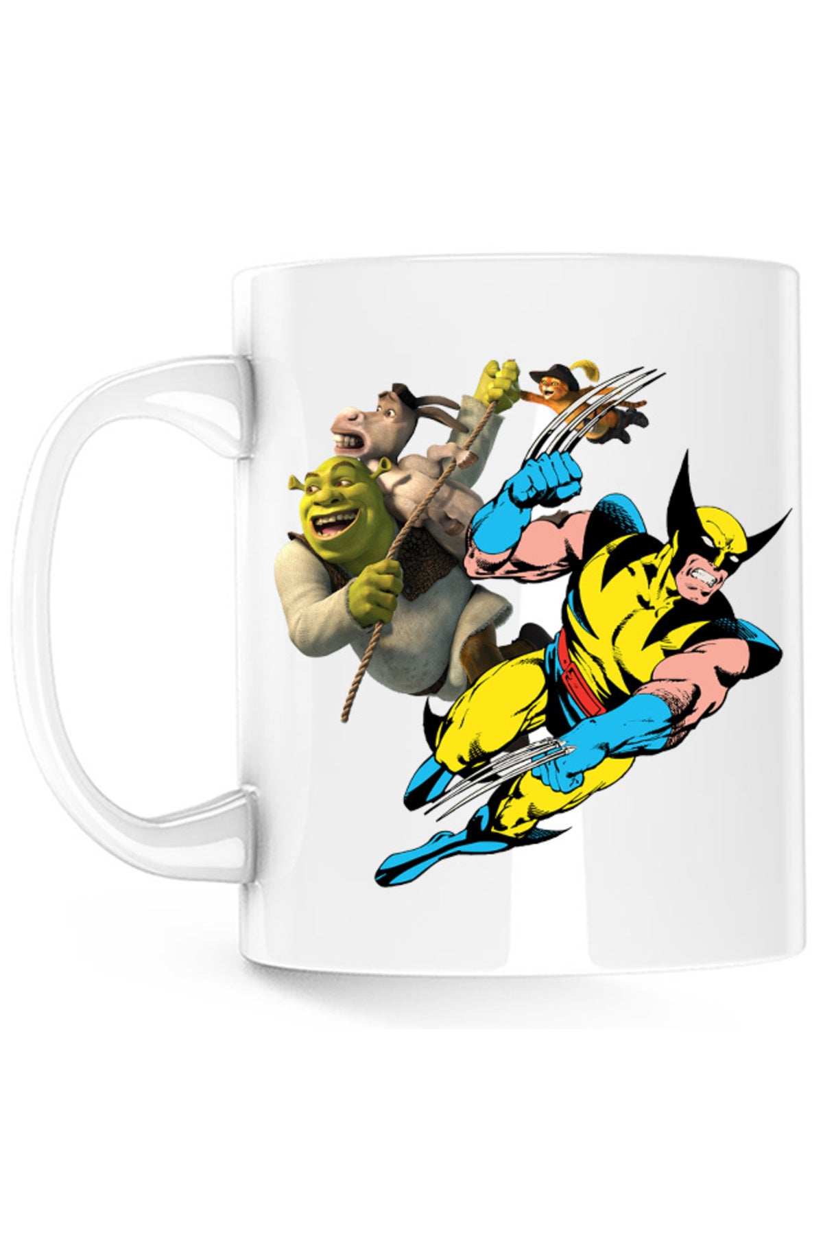 Cana Wolverine Shrek Rope Marvel DC, alba, 330 ml