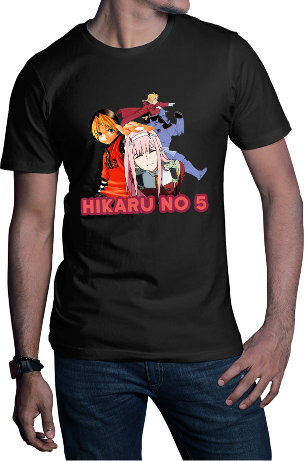 Tricou barbati Hikaru no Go Darling in the FranXX Zero Two Full Metal Alchemist