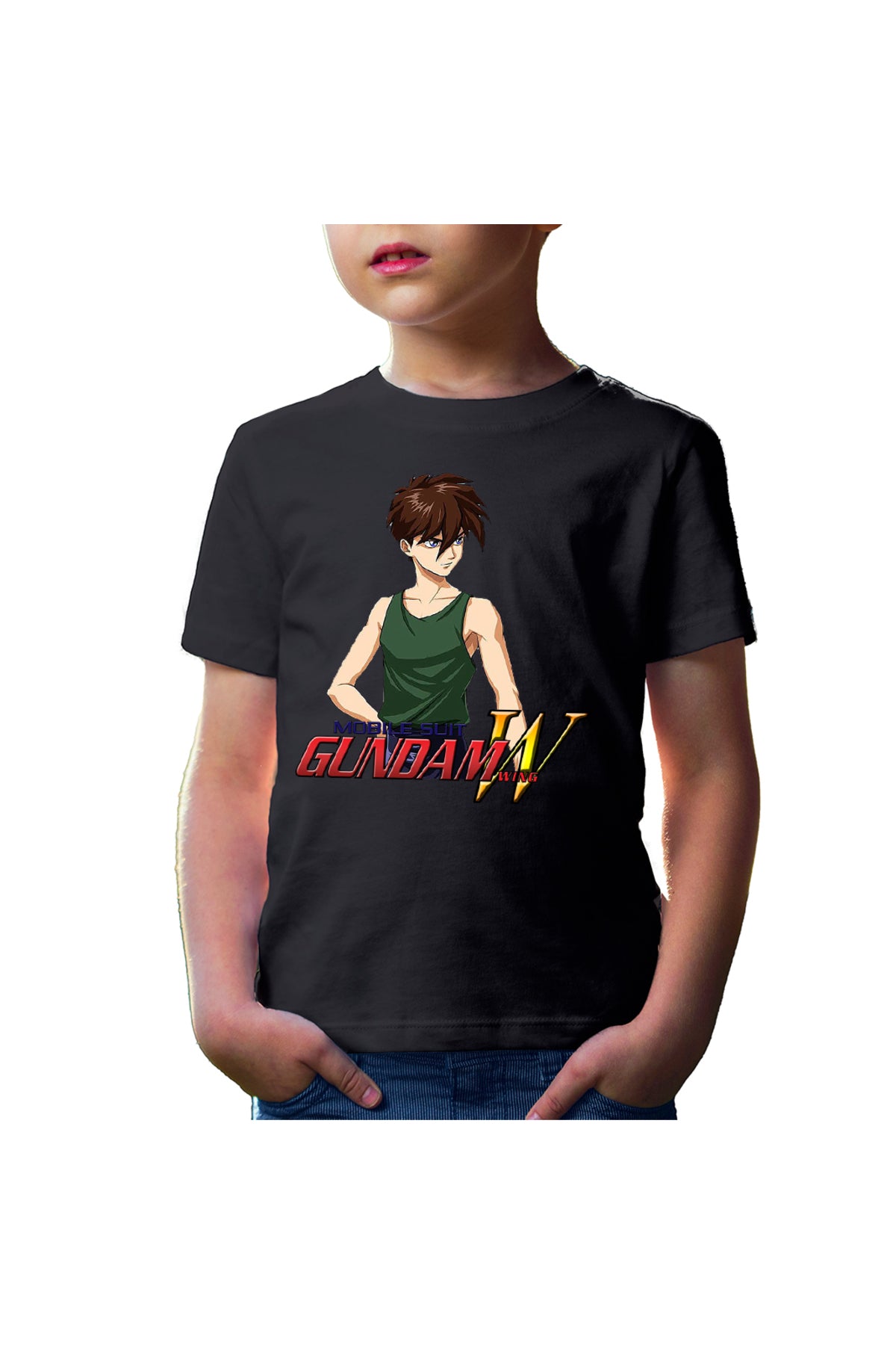 Tricou copii dam Wing Heero Angry Guy Anime Eater