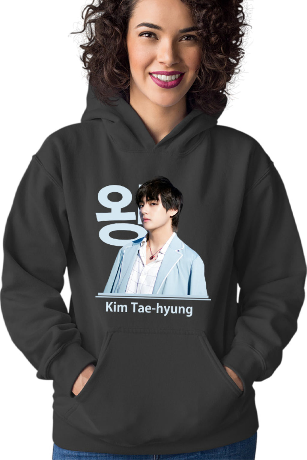 Hanorac dama BTS V Tae Hyung King Vocals Heart Korean Model