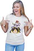 Tricou dama Fairy Tail Erza Scarlet One Piece Luffy Anime Couple