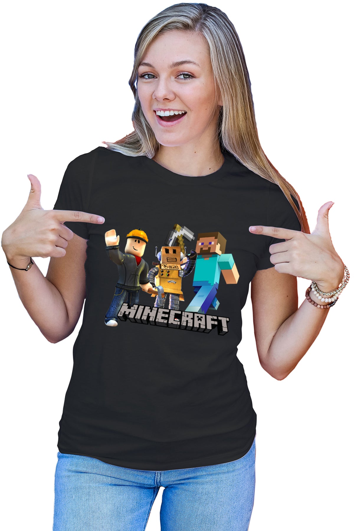 Tricou dama Roblox Minecraft Video Mcskins Tlauncher