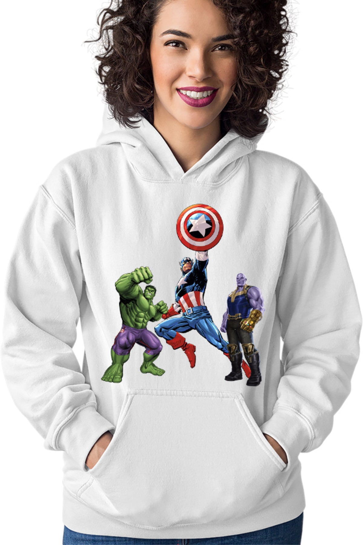 Hanorac dama Captain America Hulk Thanos Marvel Avangers Comics Cartoons