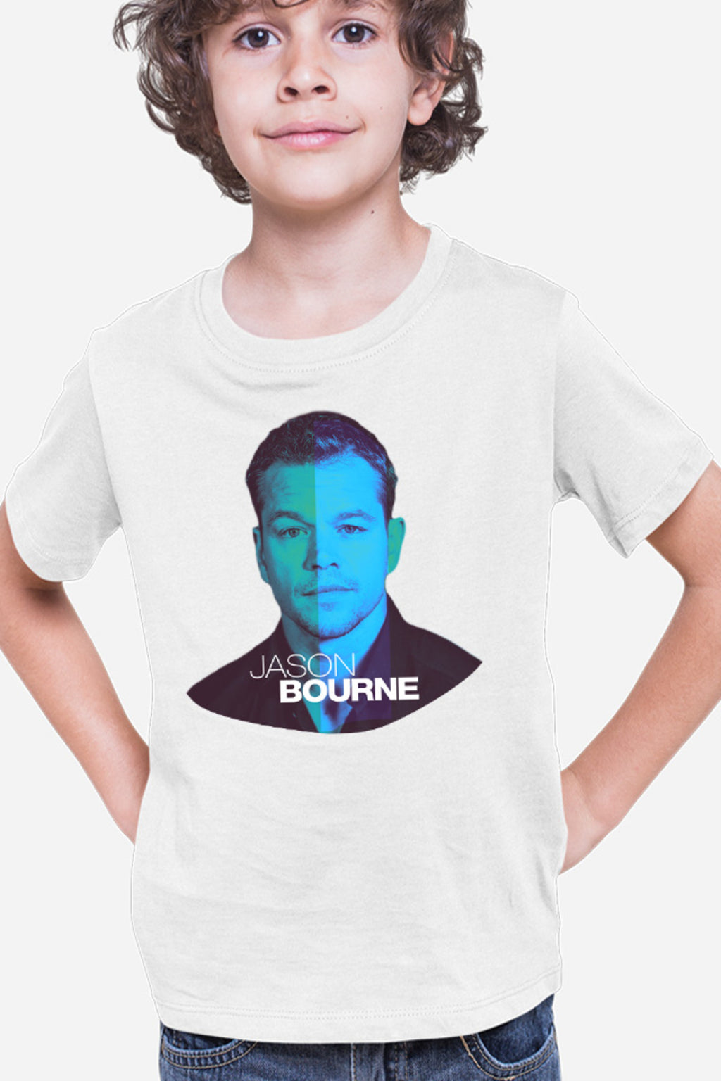 Tricou copii Bourne Portret Cool Men Detective Police
