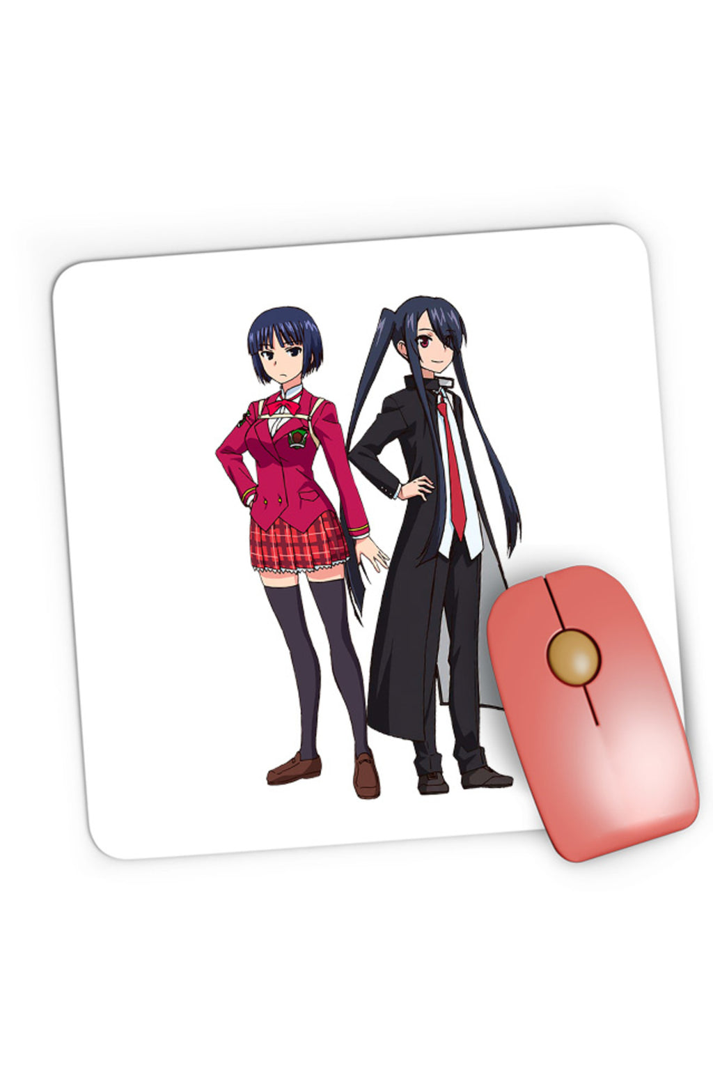 Mousepad Gaming UQ Holder Kuroumaru Orte School Uniform Anime Girl, 21x19 cm