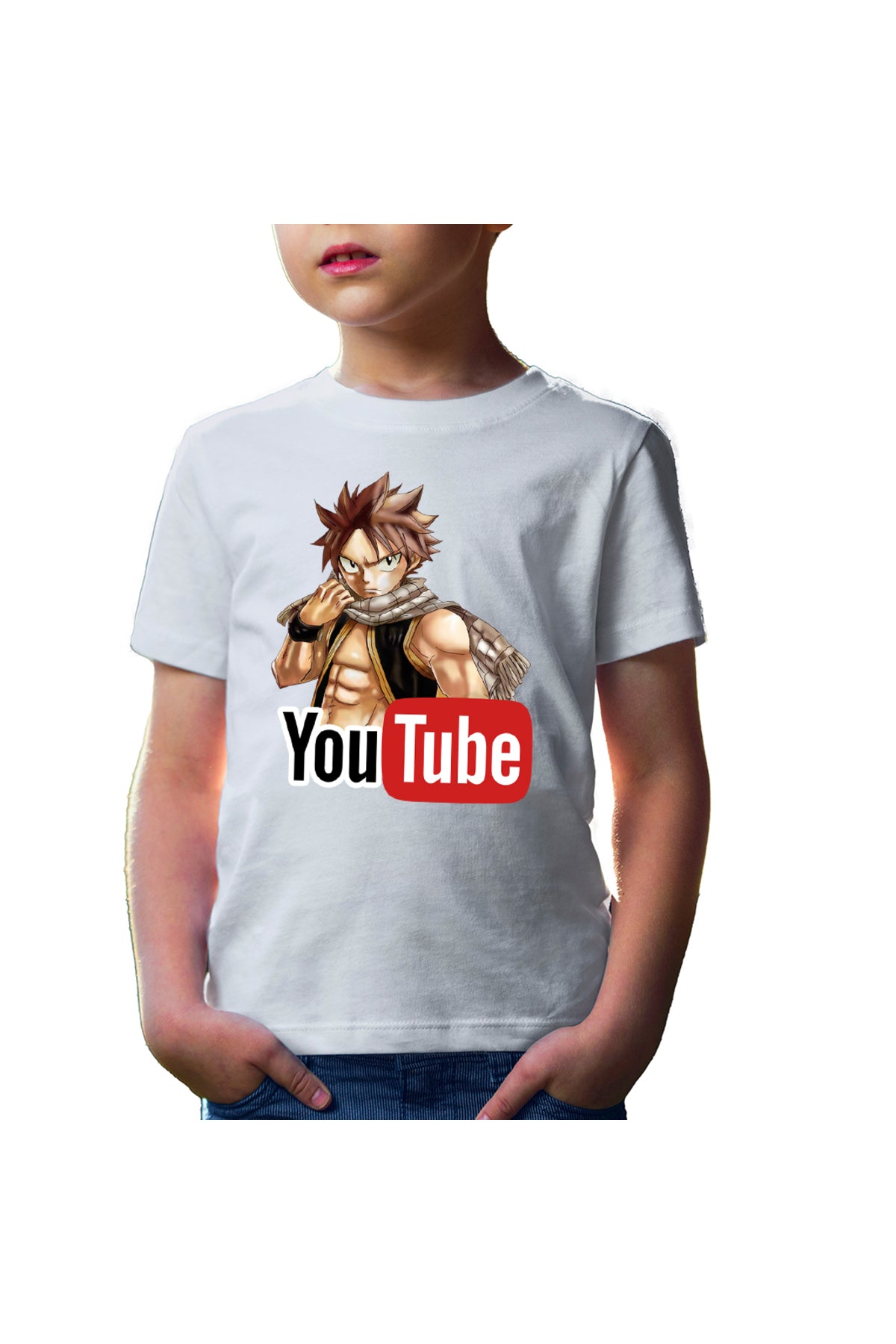 Tricou copii Fairy Tail Youtube Creator Duplo Natsu