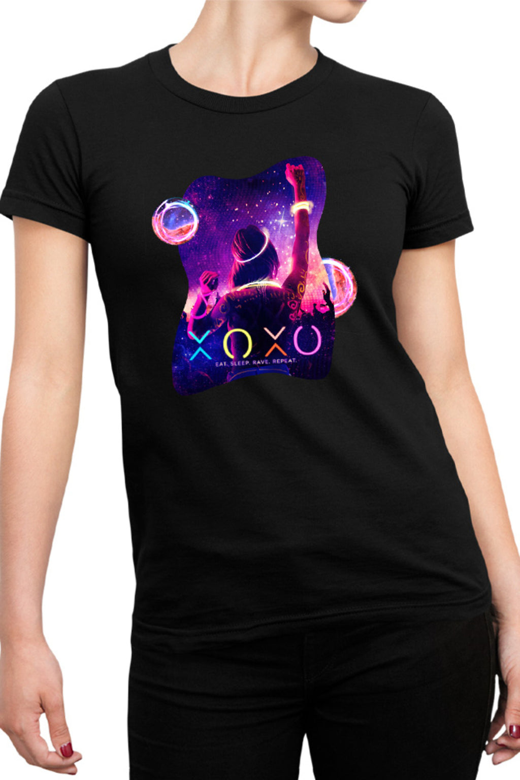 Tricou dama XOXO Dance Neon Party Colorful Teens Movie