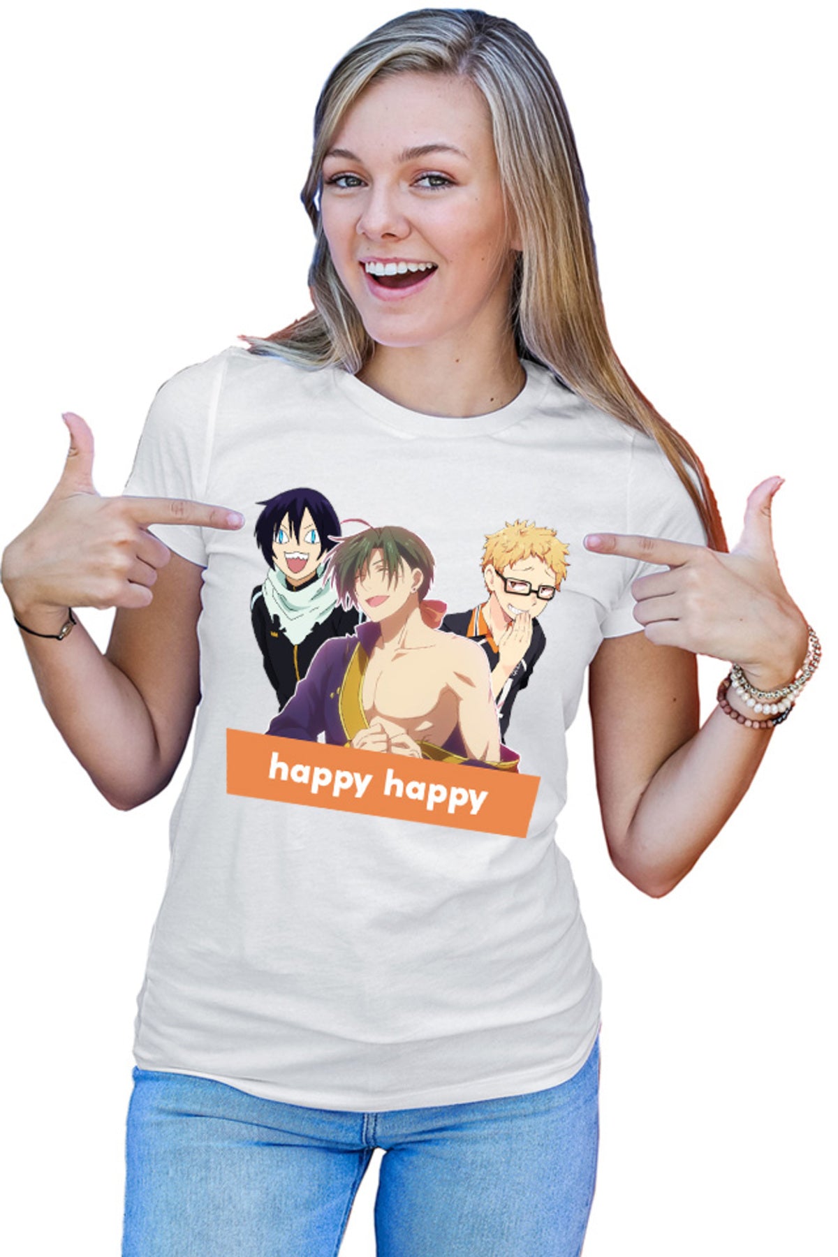 Tricou dama Yona of the Dawn Jae Ha Yato Noragami Kei Troll Happy