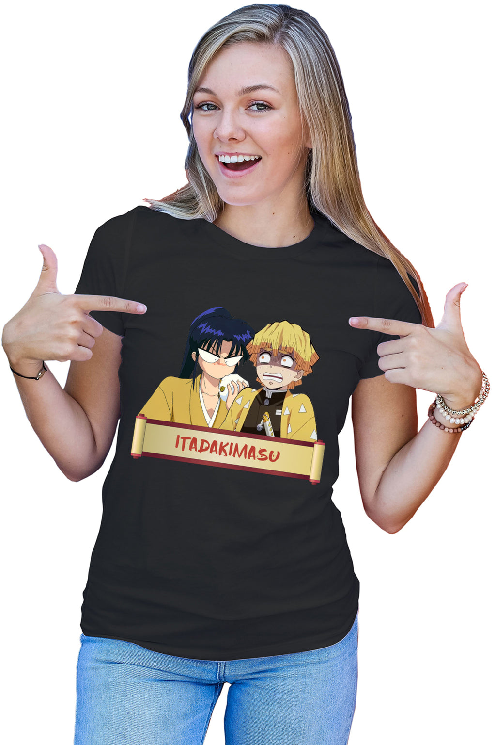 Tricou dama Rurouni Kenshin Kaori Zenitsu Eat Fun Manga