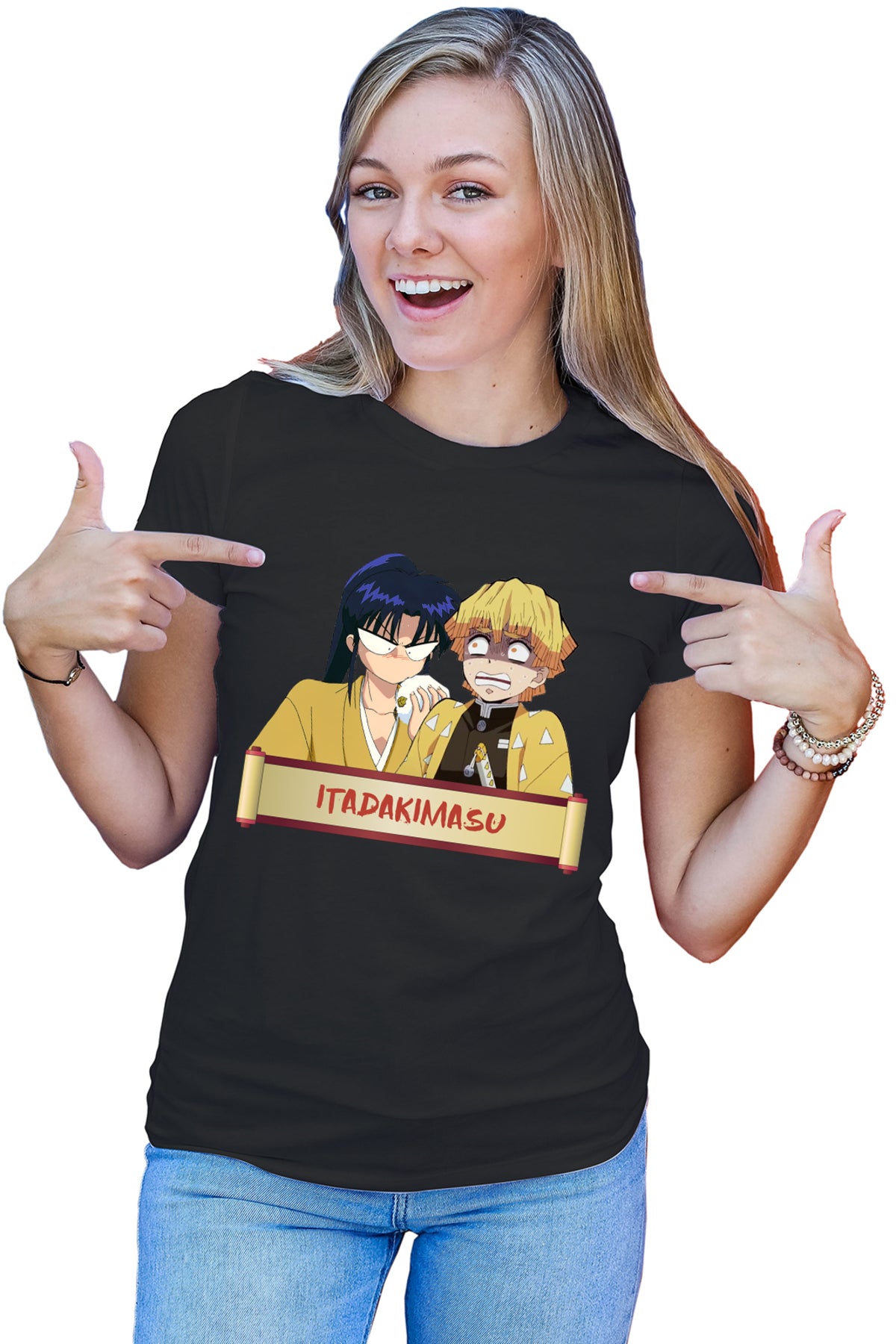 Tricou dama Rurouni Kenshin Kaori Zenitsu Eat Fun Manga
