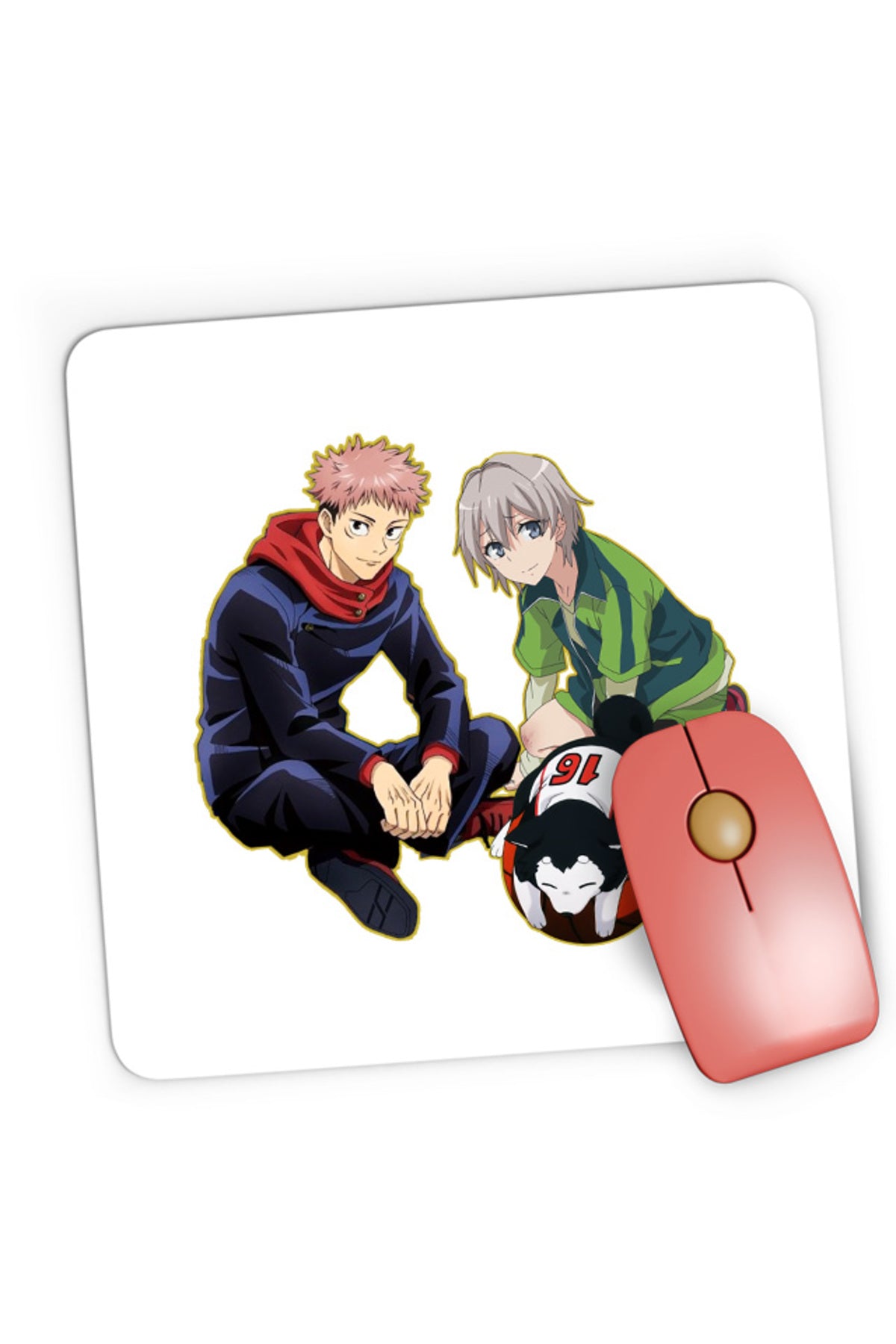 Mousepad Gaming OreGairu Totsuka Jujutsu Kaisen Kuroko No Basket, 21x19 cm