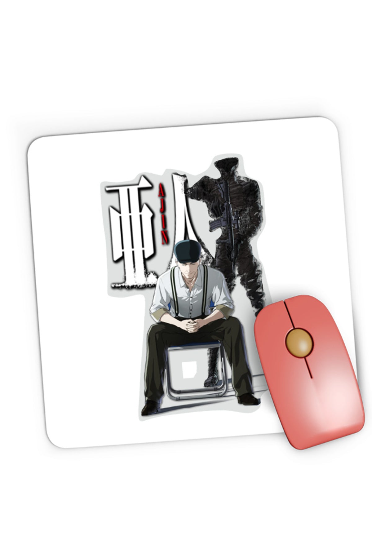 Mousepad Gaming Ajin Satou Longevity Mature Horror, 21x19 cm