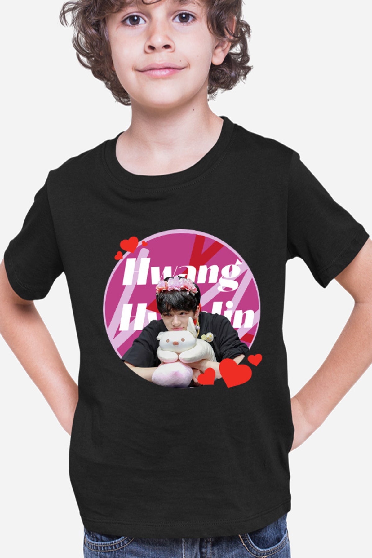 Tricou copii Stray Kids Monogram Sketch Album Logo Hwang