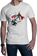 Tricou barbati Thor Captain America Fight Shield Hammer Comics Balloons
