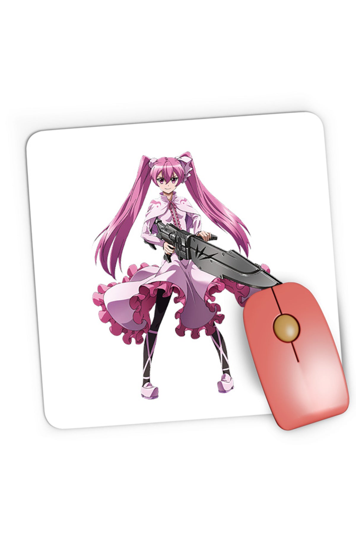Mousepad Gaming Akame ga Kill Mine Assassin Kawaii Anime Monster, 21x19 cm