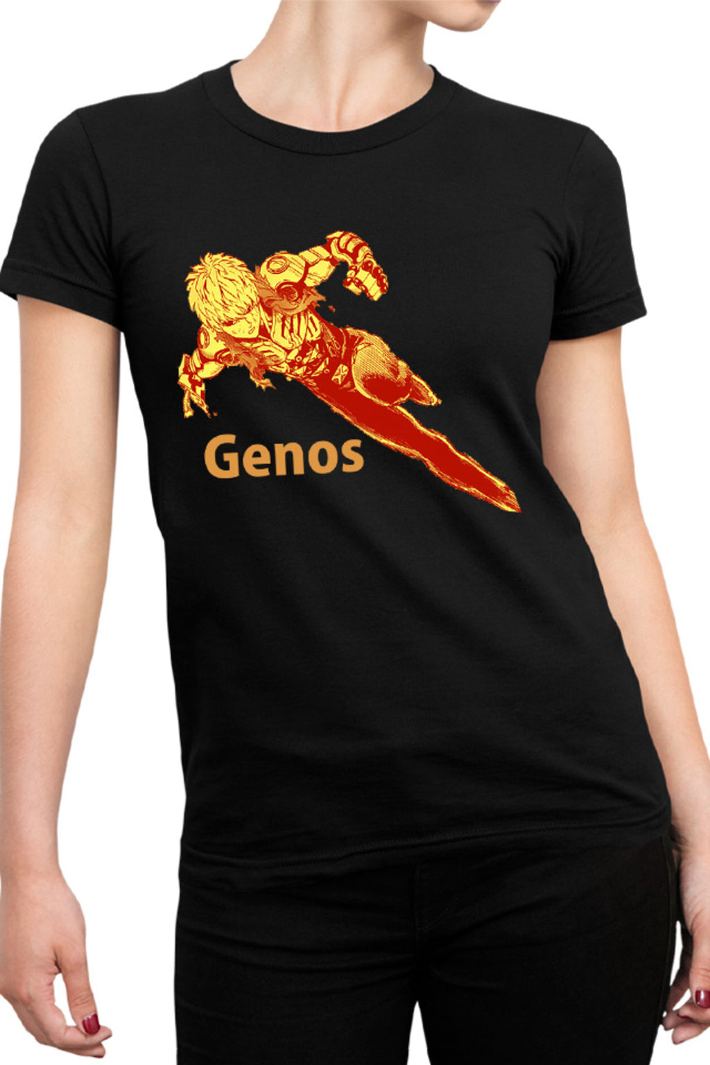 Tricou dama One-Punch Man Genos Robot Android Super Powers