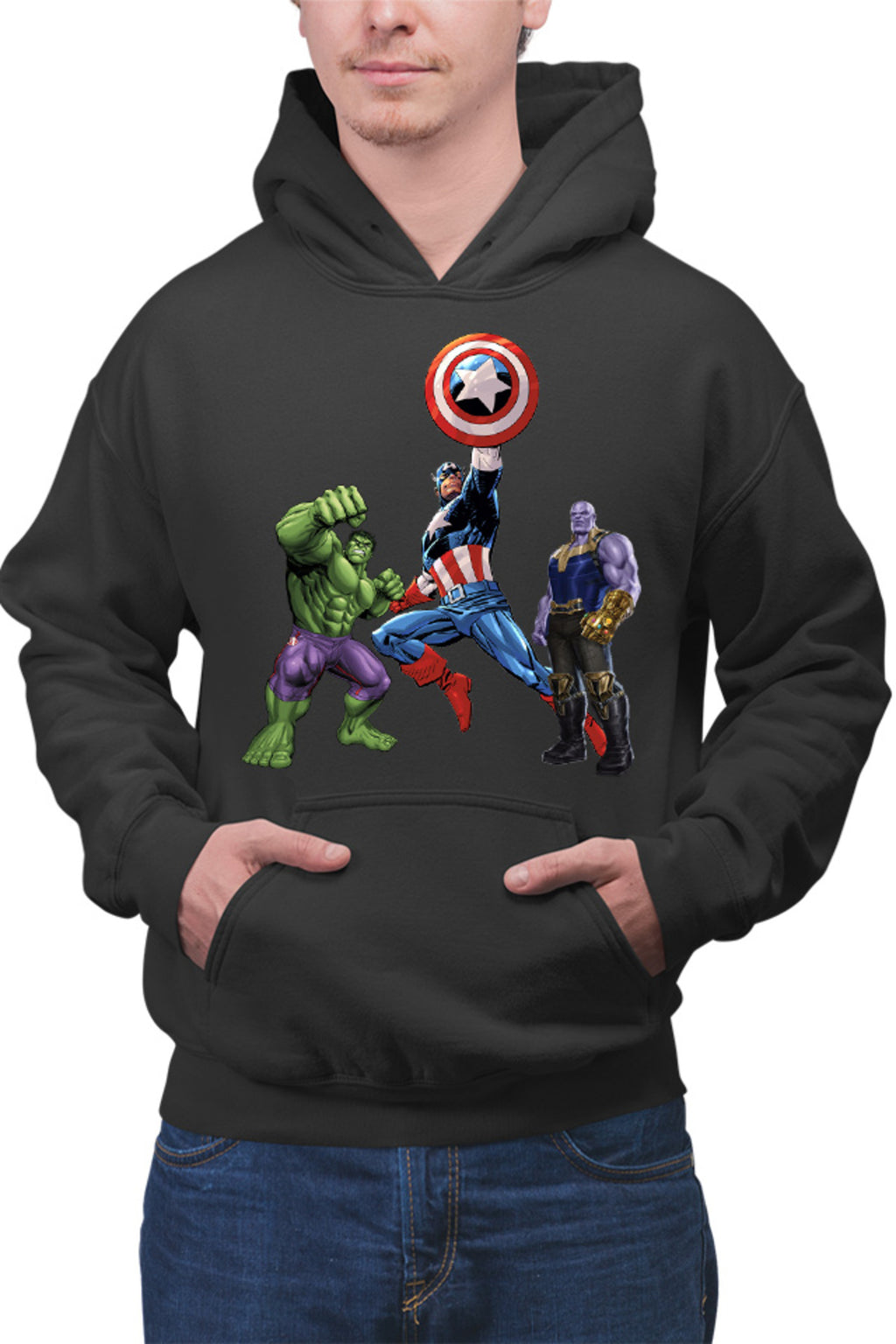 Hanorac barbati Captain America Hulk Thanos Marvel Avangers Comics Cartoons