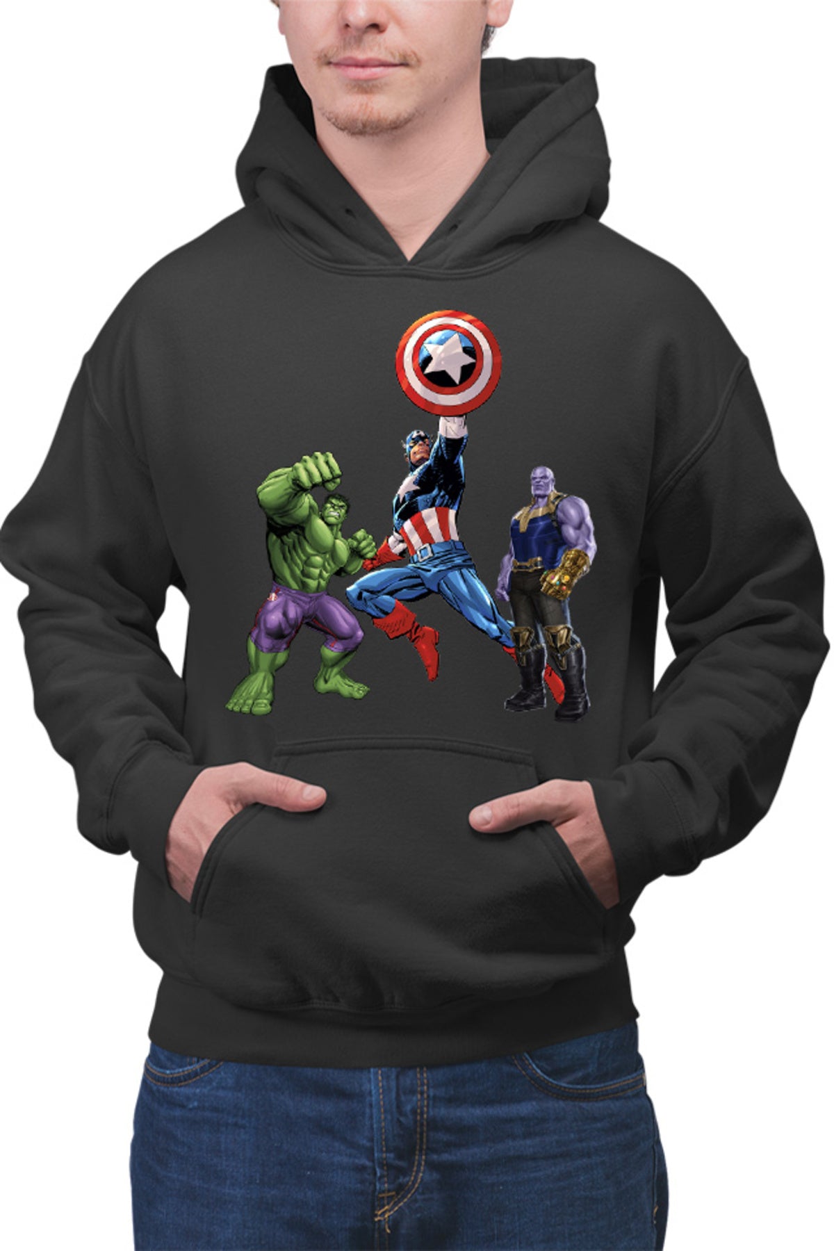 Hanorac barbati Captain America Hulk Thanos Marvel Avangers Comics Cartoons