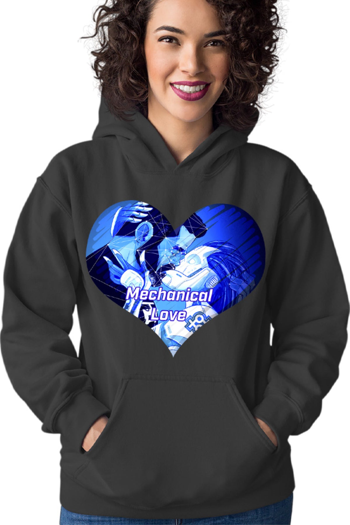 Hanorac dama NFT XOXO Heart Robot Cyber Human Artificial