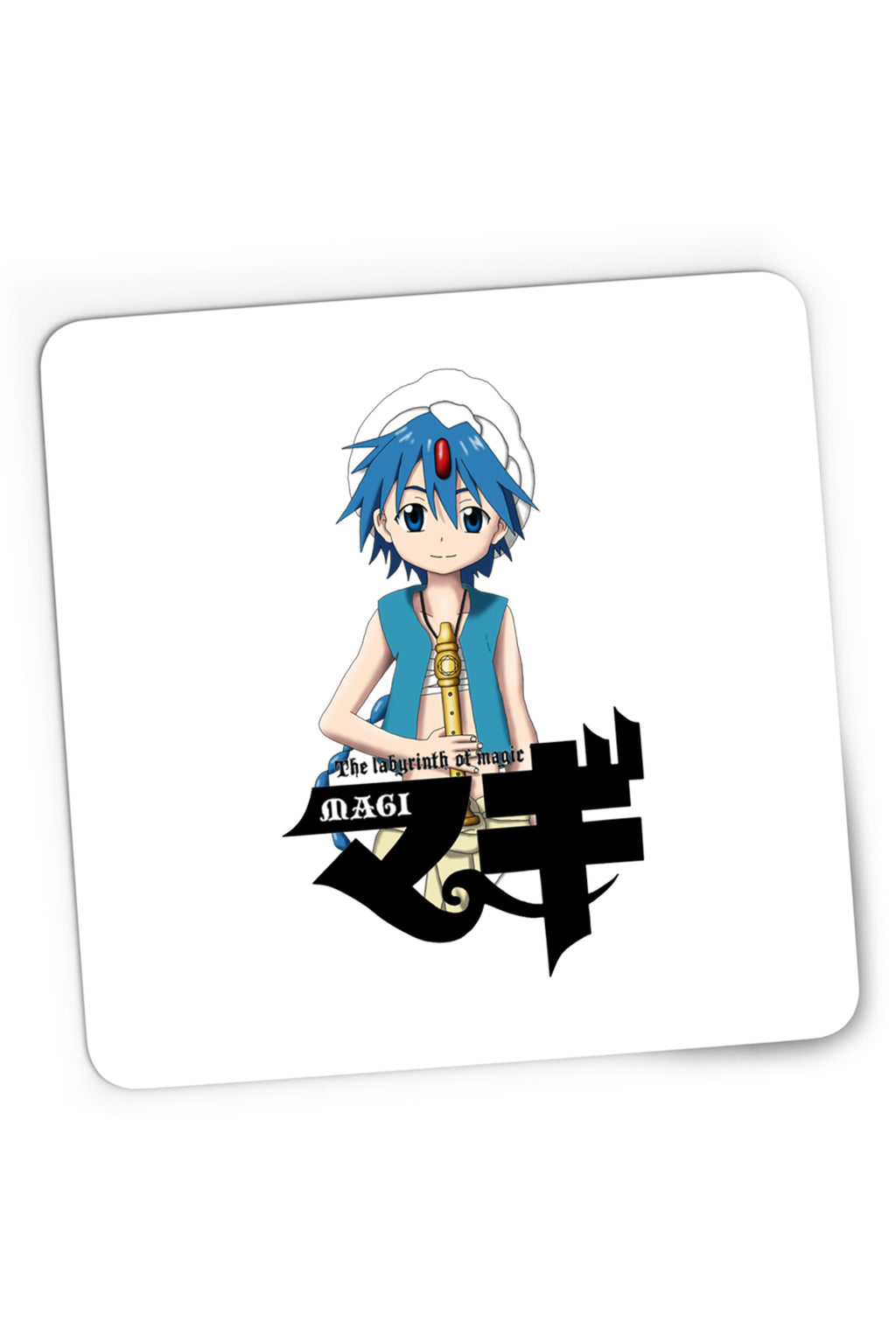 Mousepad Gaming Magi The Labyrinth of Magic Alladin Flute Logo, 21x19 cm
