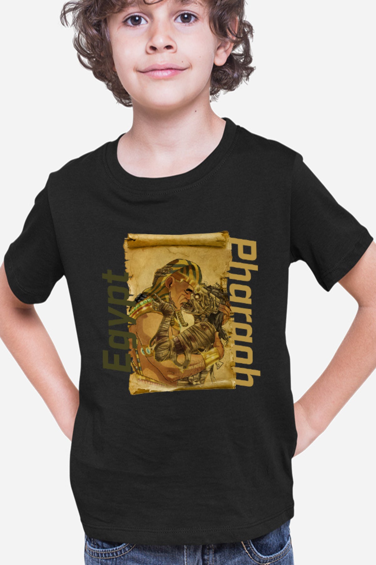 Tricou copii NFT XOXO Egypt Love Sand Pyramid Pharaoh