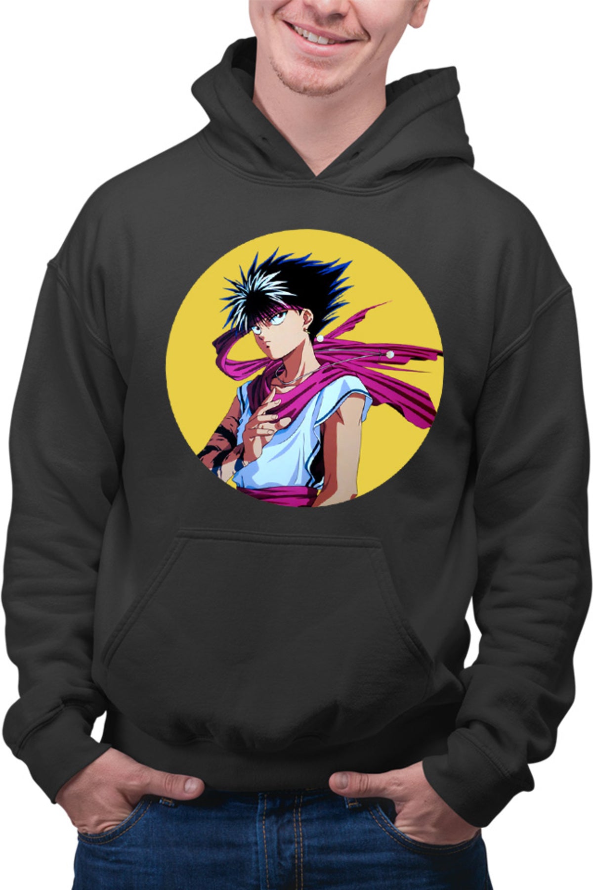 Hanorac barbati Yu Yu Hakusho Hiei Powers Mangaka Season