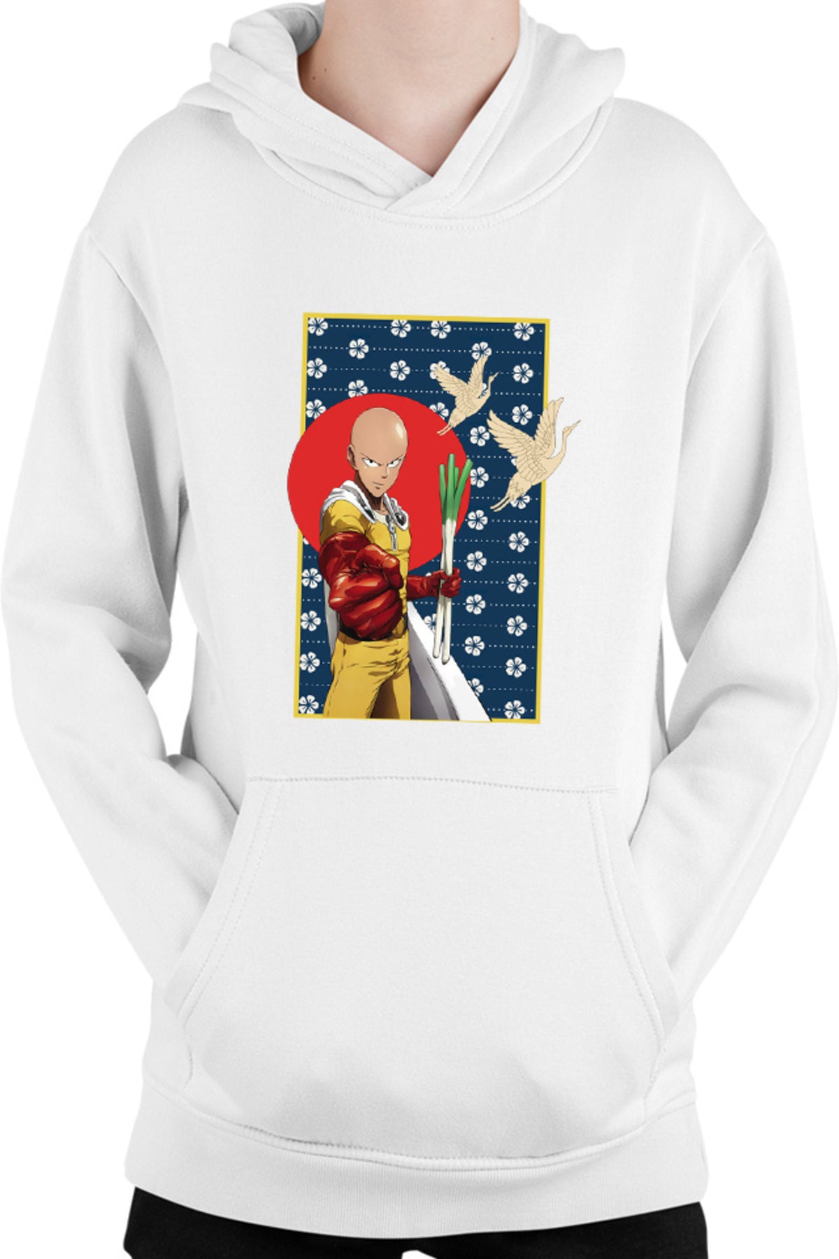 Hanorac copii One-Punch Man Japanese Pattern Flag Bird