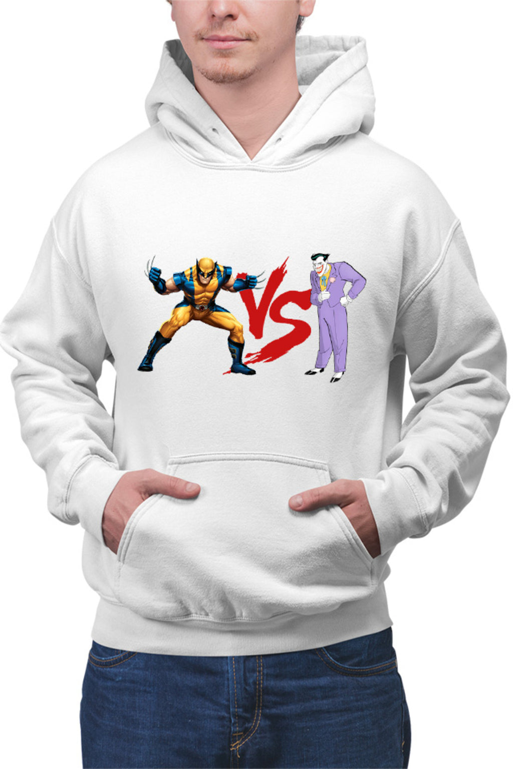 Hanorac barbati Wolverine VS Joker Costume Cartoon