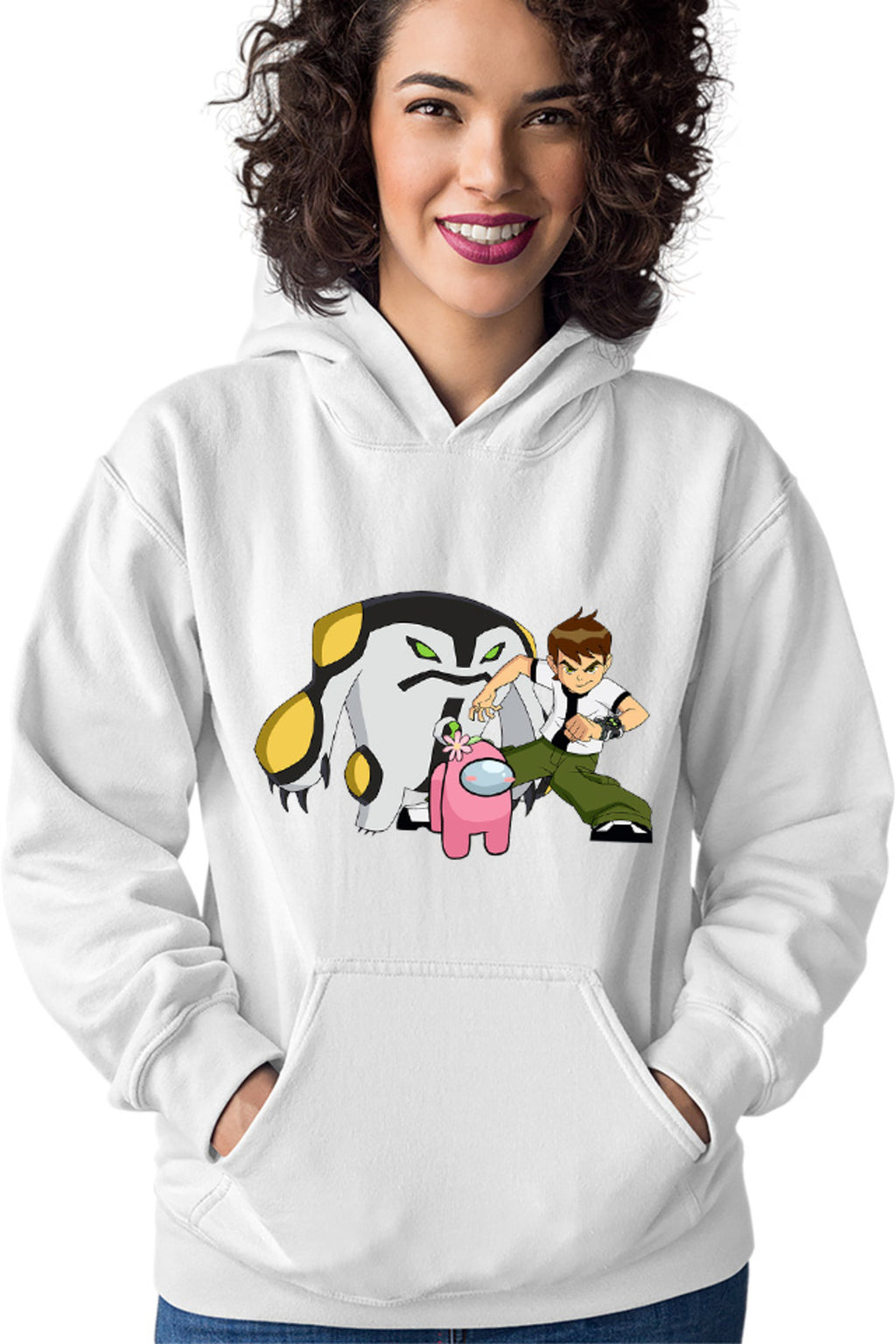 Hanorac dama Among Us Flower Cute Ben 10 Monster Transform Teen
