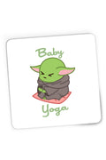 Mousepad Gaming Baby Yoda Meditate Morning Stress, 21x19 cm