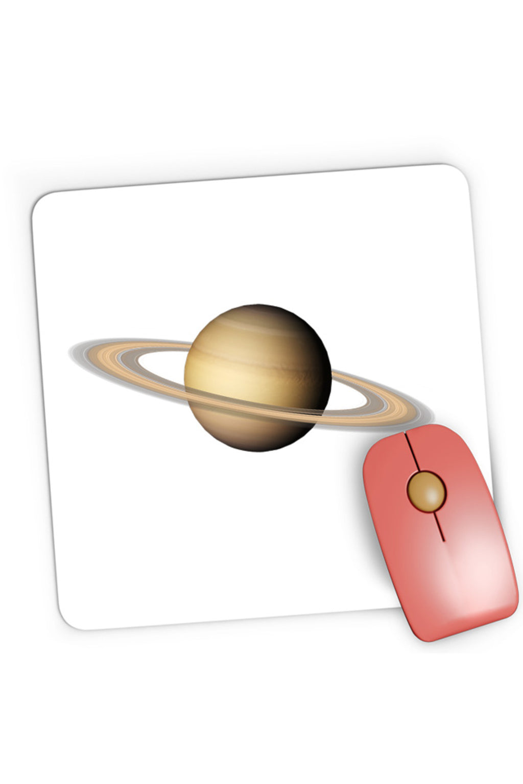 Mousepad Gaming NASA Saturn Rings Astronomy, 21x19 cm