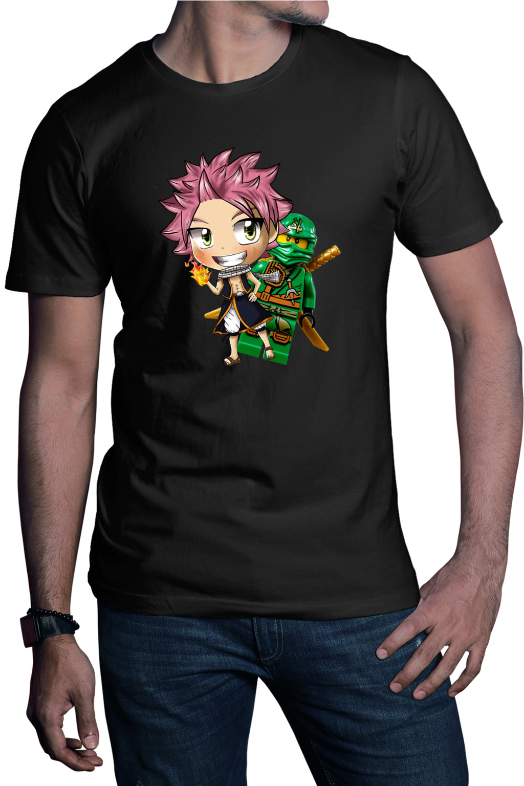 Tricou barbati Fairy Tail Ninjago Manga Cartoon