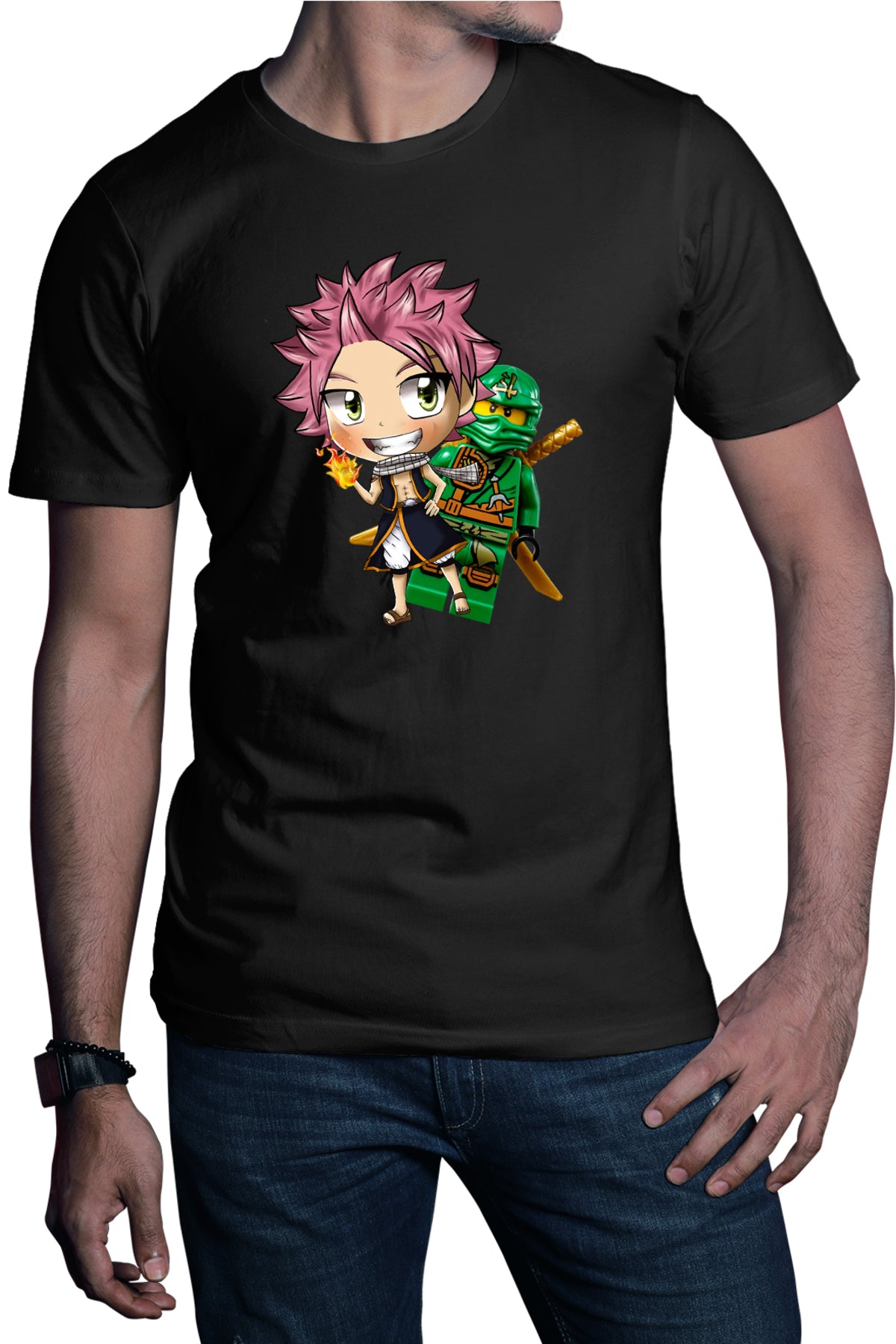 Tricou barbati Fairy Tail Ninjago Manga Cartoon