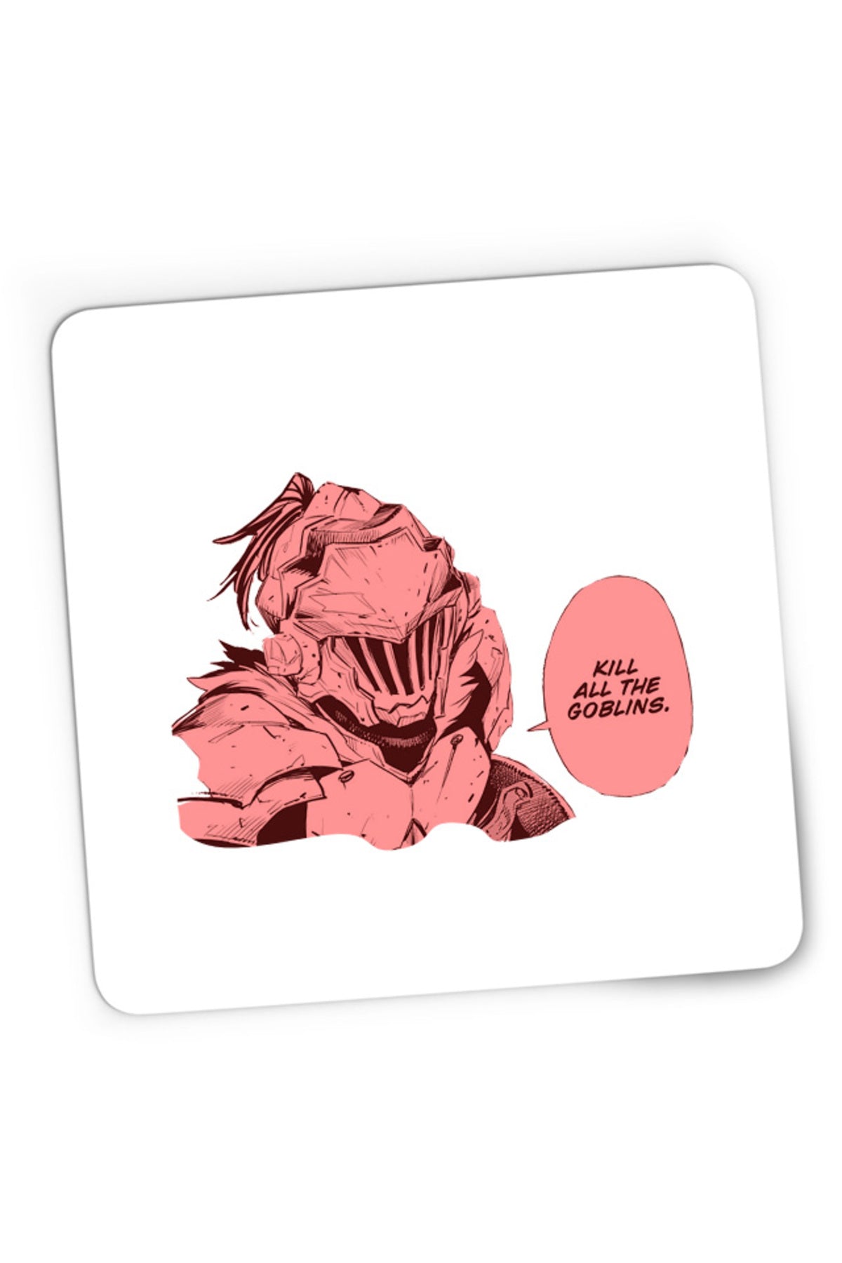 Mousepad Gaming Goblin Slayer Kill Force Gore Anime Otaku Costume Armor, 21x19 cm
