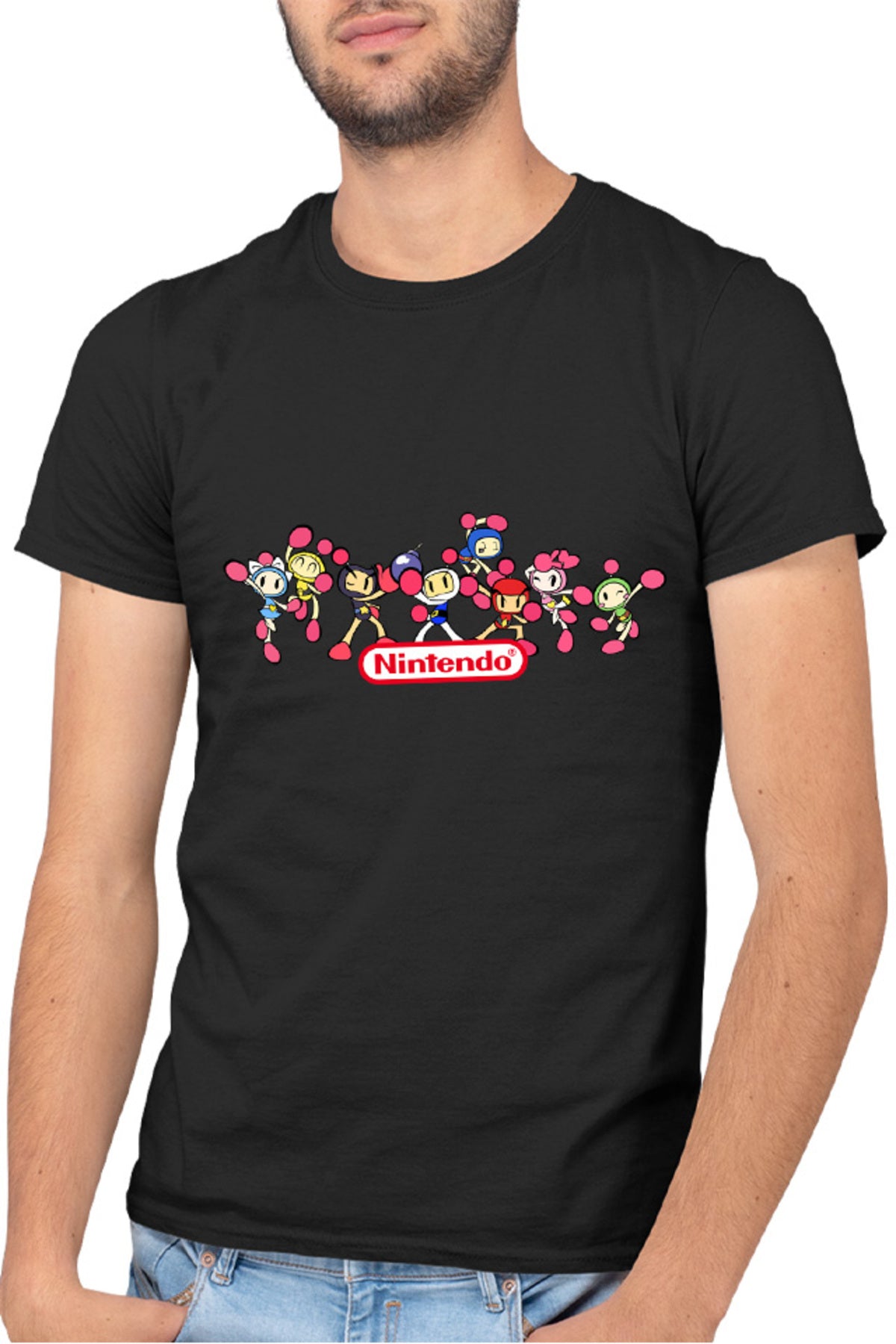 Tricou barbati Bomberman All Team Console Game