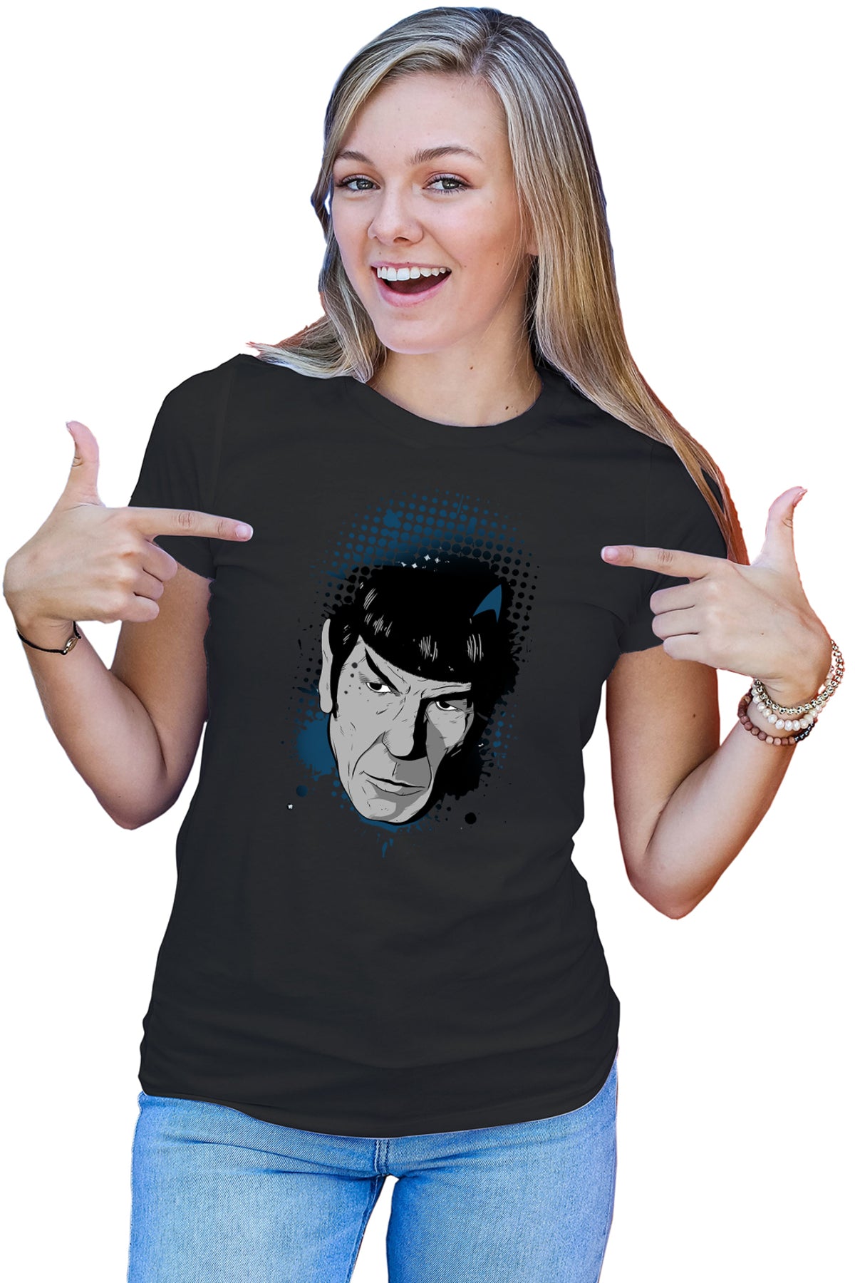Tricou dama Star Trek Spock Picard Dincolo de Infinit