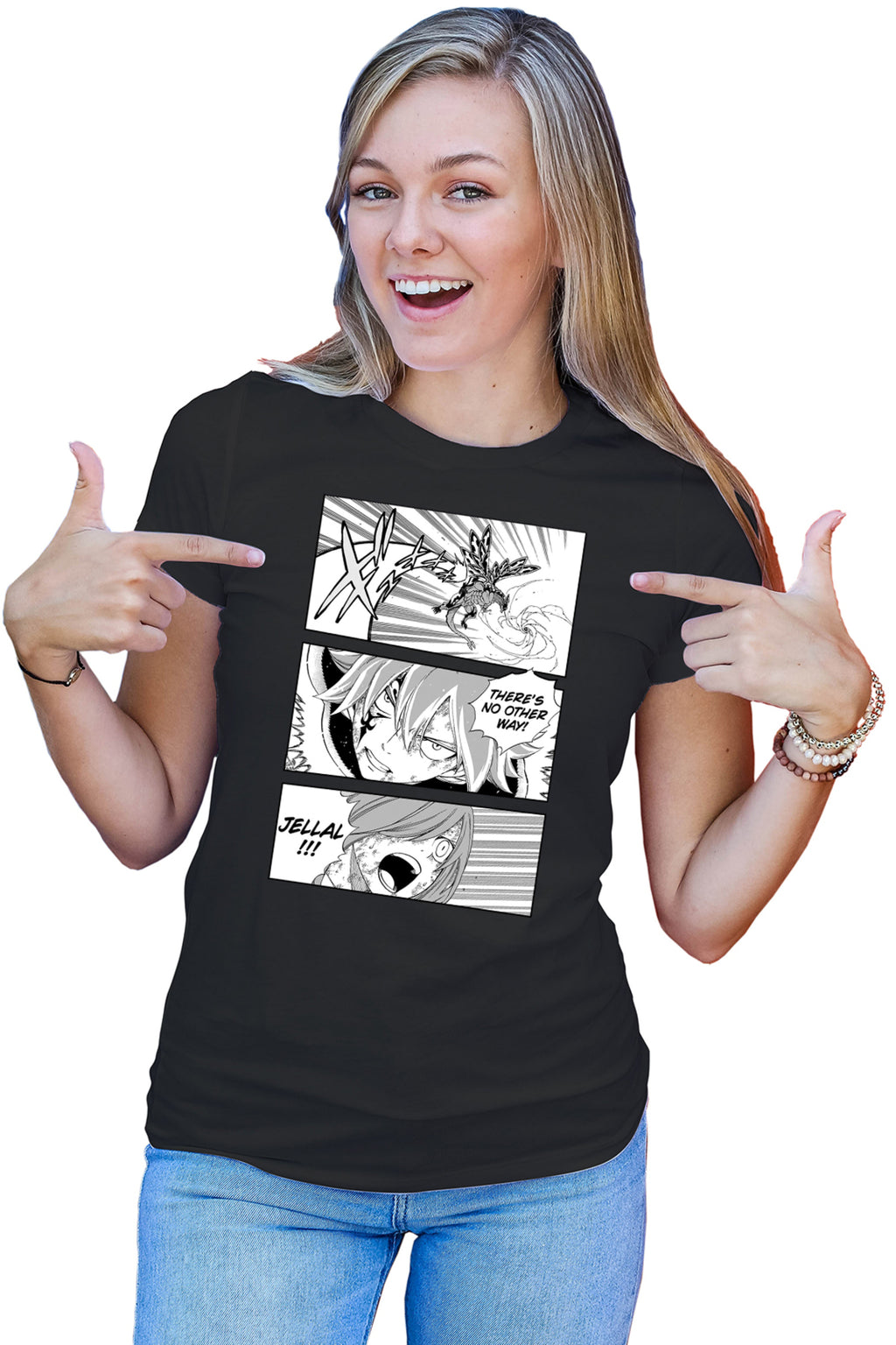 Tricou dama Fairy Tail Manga Panel Epic Wizard