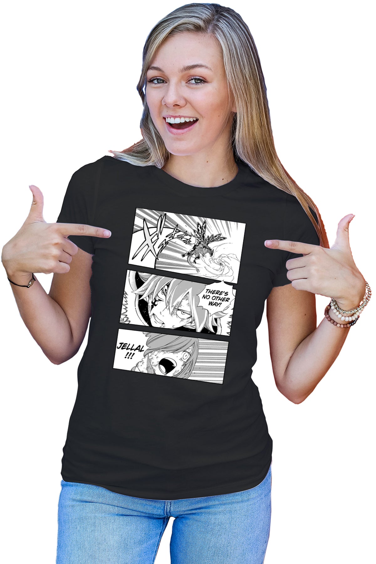 Tricou dama Fairy Tail Manga Panel Epic Wizard
