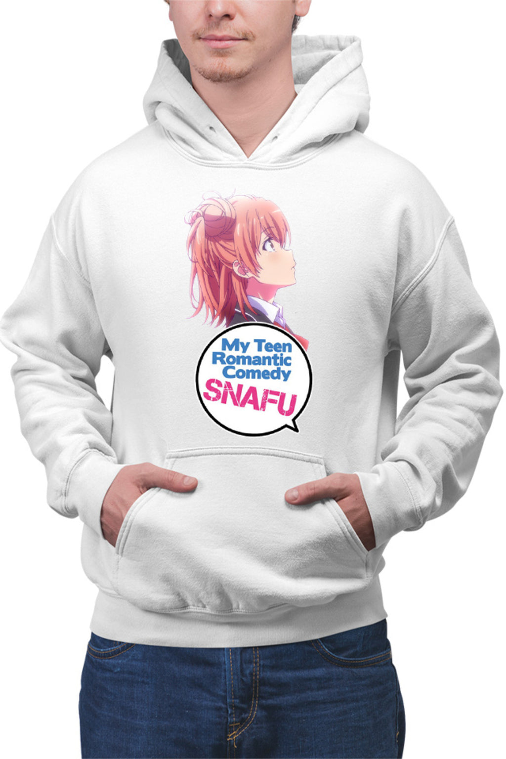 Hanorac barbati OreGairu Yui Yuigahama Angel Weeb